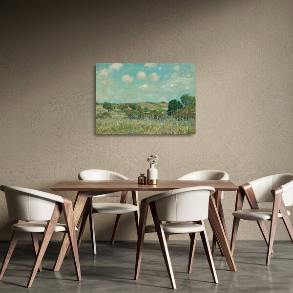 Obraz na szkle - Alfred Sisley, Meadow, reprodukcje (70x50 cm)