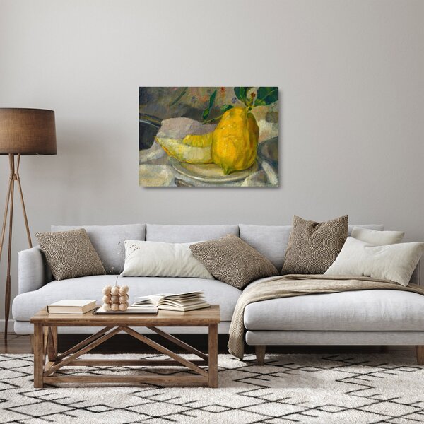 Obraz na szkle - French 19th Century, Melon and Lemon, reprodukcje (70x50 cm)