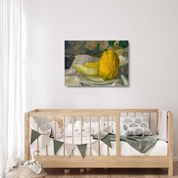 Obraz na szkle - French 19th Century, Melon and Lemon, reprodukcje (70x50 cm)