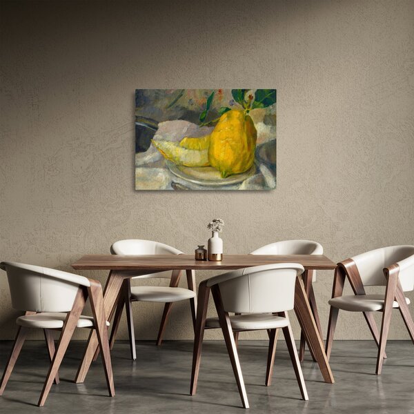 Obraz na szkle - French 19th Century, Melon and Lemon, reprodukcje (70x50 cm)