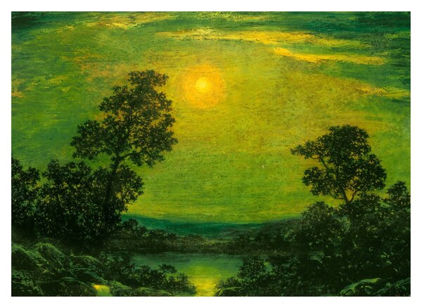 Obraz - Imitator of Ralph Albert Blakelock, Moonlight, reprodukcje (70x50 cm)