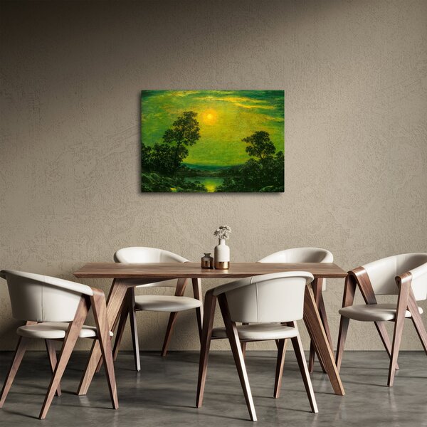 Obraz - Imitator of Ralph Albert Blakelock, Moonlight, reprodukcje (70x50 cm)