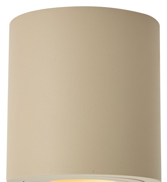 Nowoczesny spot sufitowy Taupe GU10 50mm IP44 - Capa