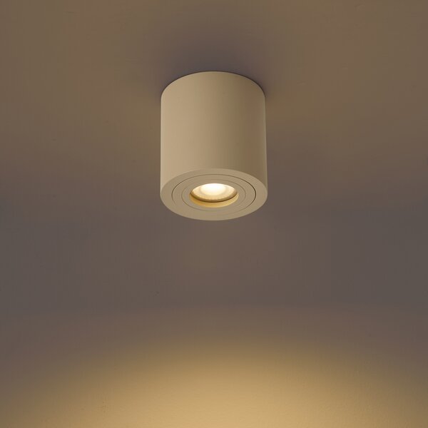 Nowoczesny spot sufitowy Taupe GU10 50mm IP44 - Capa