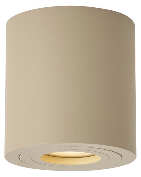 Nowoczesny spot sufitowy Taupe GU10 50mm IP44 - Capa