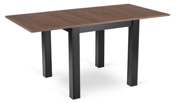 Stół Kwadratowy Rozkładany MAX 80-160 cm Orzech Nicea/Czarny Loft