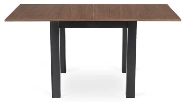 Stół Kwadratowy Rozkładany MAX 80-160 cm Orzech Nicea/Czarny Loft