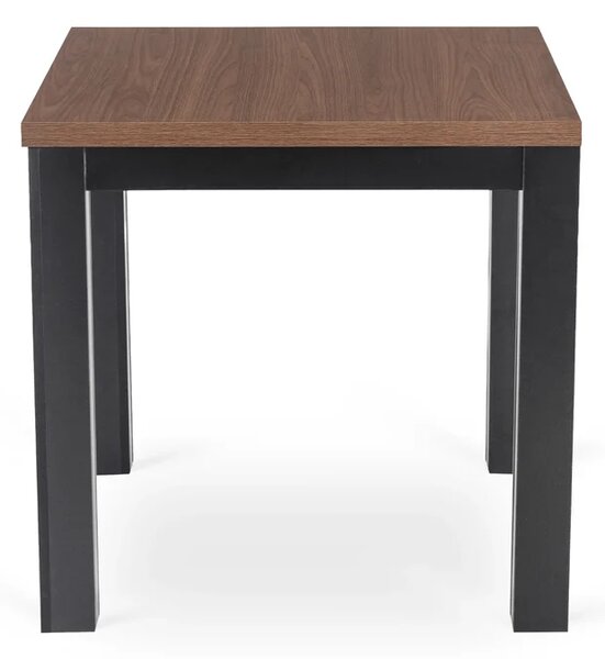 Stół Kwadratowy Rozkładany MAX 80-160 cm Orzech Nicea/Czarny Loft