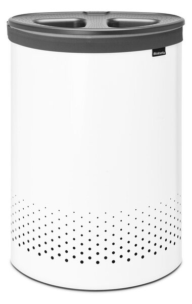 Biały metalowy kosz na pranie 55 l Selector – Brabantia