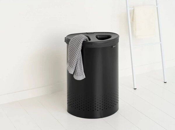 Biały metalowy kosz na pranie 55 l Selector – Brabantia