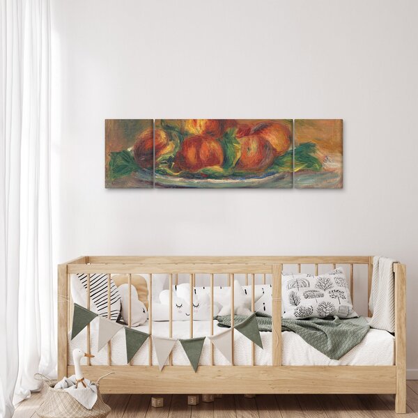 Obraz - Auguste Renoir, Peaches on a Plate, reprodukcje (170x50 cm)