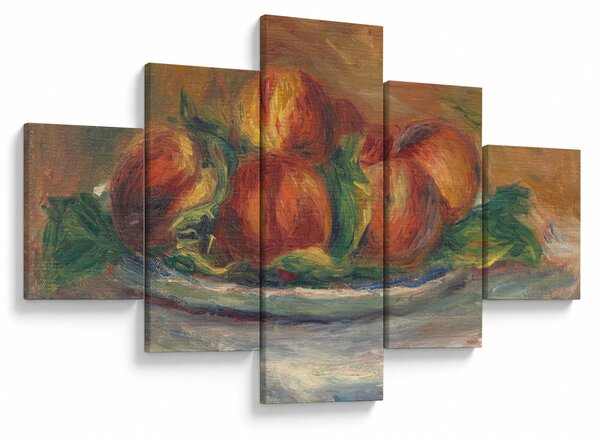 Obraz - Auguste Renoir, Peaches on a Plate, reprodukcje (125x70 cm)