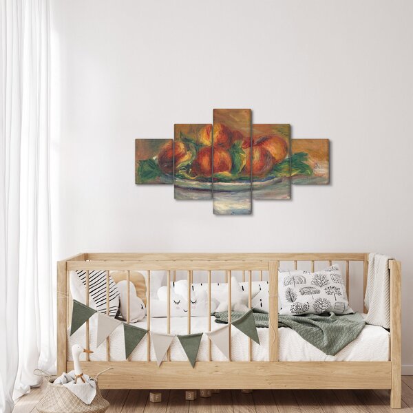 Obraz - Auguste Renoir, Peaches on a Plate, reprodukcje (125x70 cm)