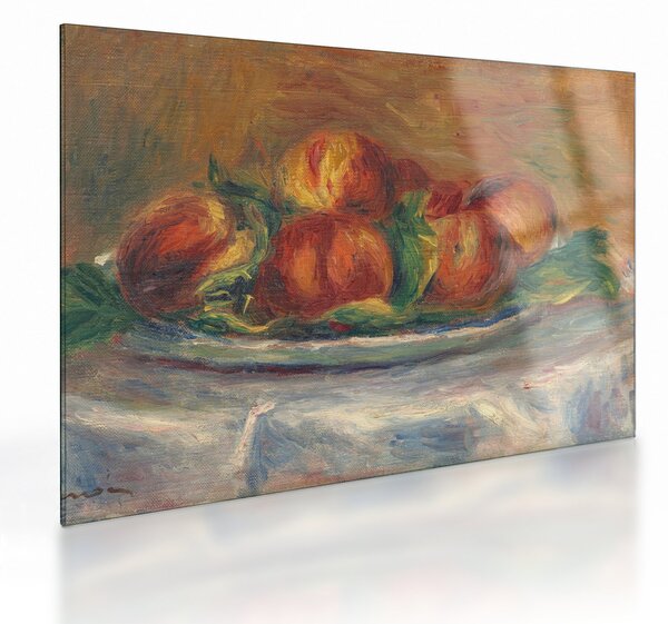Obraz na szkle - Auguste Renoir, Peaches on a Plate, reprodukcje (70x50 cm)