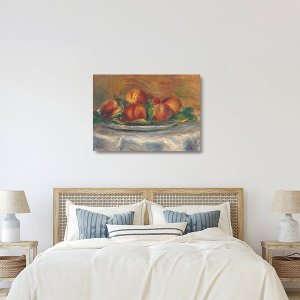 Obraz na szkle - Auguste Renoir, Peaches on a Plate, reprodukcje (70x50 cm)