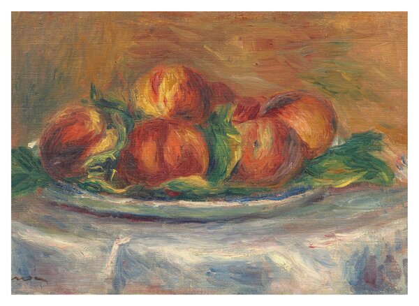 Obraz na szkle - Auguste Renoir, Peaches on a Plate, reprodukcje (70x50 cm)