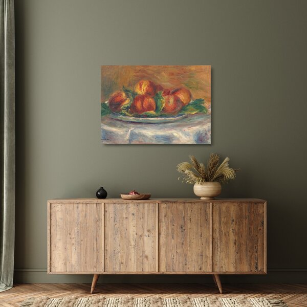 Obraz na szkle - Auguste Renoir, Peaches on a Plate, reprodukcje (70x50 cm)