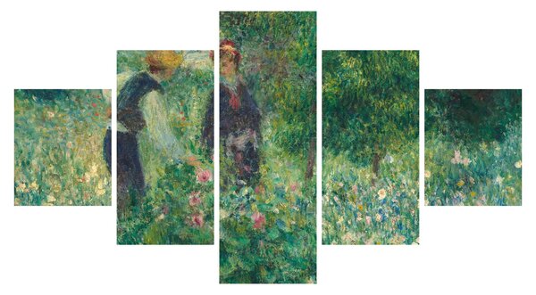Obraz - Auguste Renoir, Picking Flowers, reprodukcje (125x70 cm)