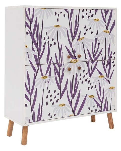 Biała szafka 95x111 cm Multilux – Kalune Design