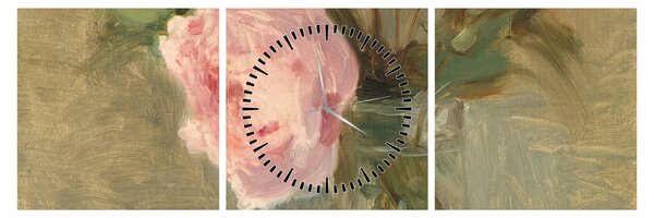 Obraz - Berthe Morisot, Peonies, reprodukcje (z zegarem) (90x30 cm)