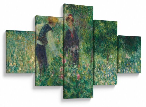 Obraz - Auguste Renoir, Picking Flowers, reprodukcje (125x70 cm)