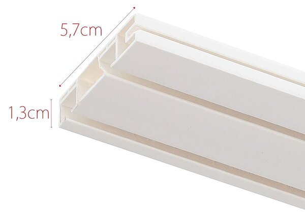 Szyna sufitowa podwójna prosta 150cm