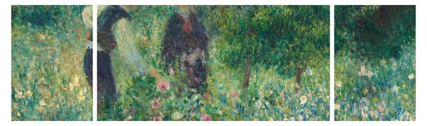 Obraz - Auguste Renoir, Picking Flowers, reprodukcje (170x50 cm)