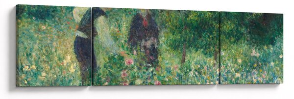 Obraz - Auguste Renoir, Picking Flowers, reprodukcje (170x50 cm)