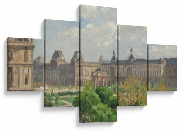 Obraz - Camille Pissarro, Place du Carrousel, Paris, reprodukcje (125x70 cm)