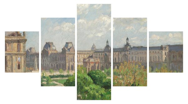 Obraz - Camille Pissarro, Place du Carrousel, Paris, reprodukcje (125x70 cm)