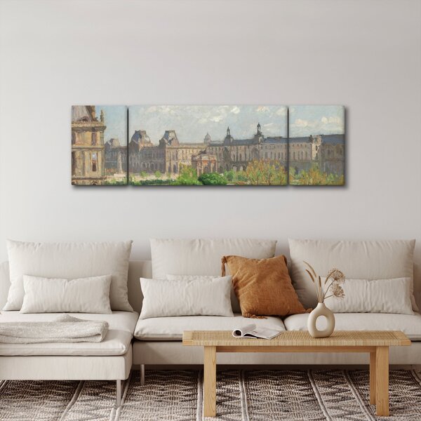 Obraz - Camille Pissarro, Place du Carrousel, Paris, reprodukcje (170x50 cm)