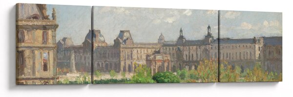 Obraz - Camille Pissarro, Place du Carrousel, Paris, reprodukcje (170x50 cm)