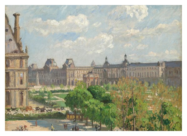 Obraz na szkle - Camille Pissarro, Place du Carrousel, Paris, reprodukcje (70x50 cm)