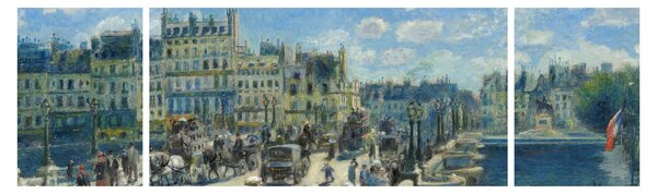 Obraz - Auguste Renoir, Pont Neuf, Paris, reprodukcje (170x50 cm)