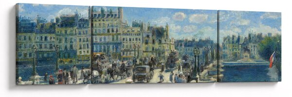 Obraz - Auguste Renoir, Pont Neuf, Paris, reprodukcje (170x50 cm)