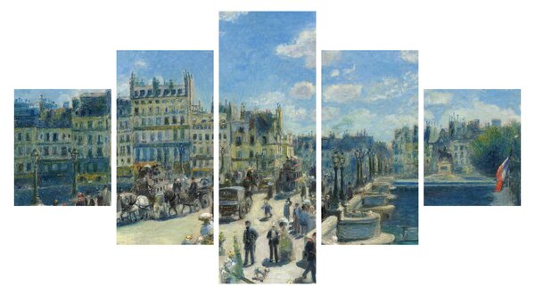 Obraz - Auguste Renoir, Pont Neuf, Paris, reprodukcje (125x70 cm)