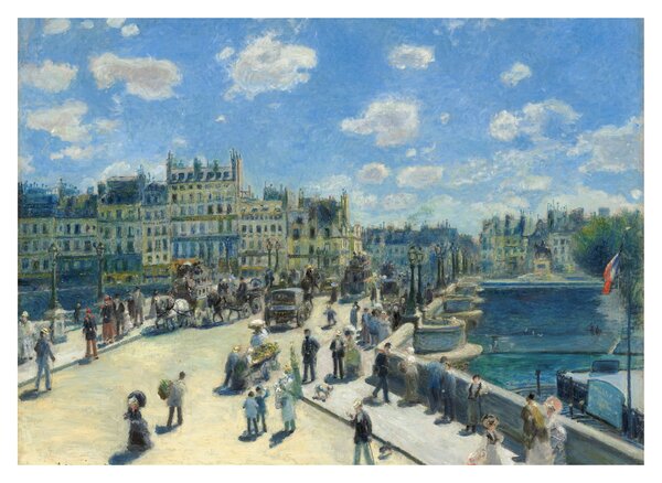 Obraz na szkle - Auguste Renoir, Pont Neuf, Paris, reprodukcje (70x50 cm)