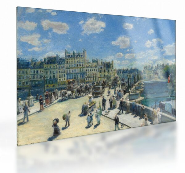 Obraz na szkle - Auguste Renoir, Pont Neuf, Paris, reprodukcje (70x50 cm)
