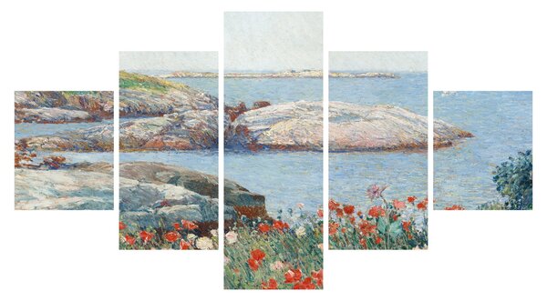 Obraz - Childe Hassam, Poppies, Isles of Shoals, reprodukcje (125x70 cm)
