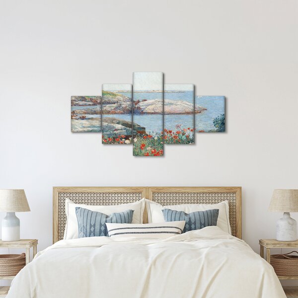 Obraz - Childe Hassam, Poppies, Isles of Shoals, reprodukcje (125x70 cm)