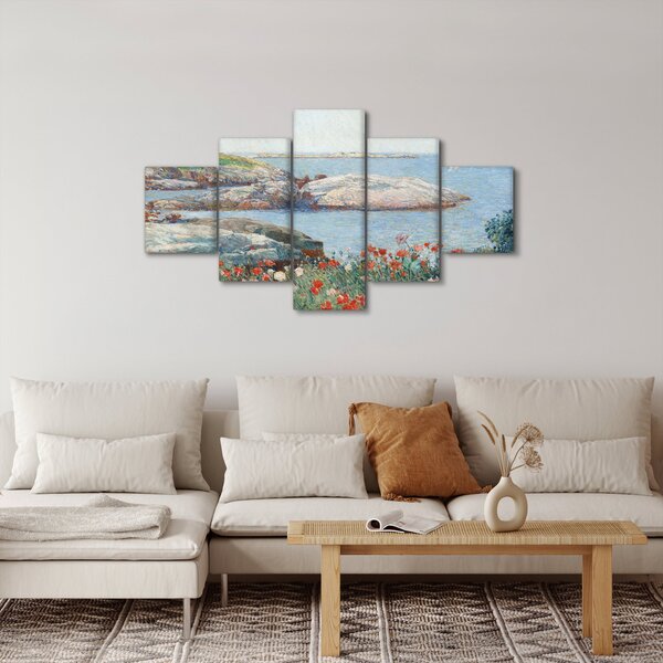 Obraz - Childe Hassam, Poppies, Isles of Shoals, reprodukcje (125x70 cm)