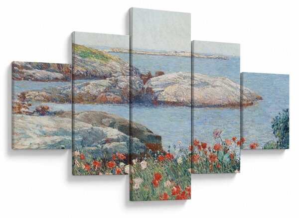 Obraz - Childe Hassam, Poppies, Isles of Shoals, reprodukcje (125x70 cm)