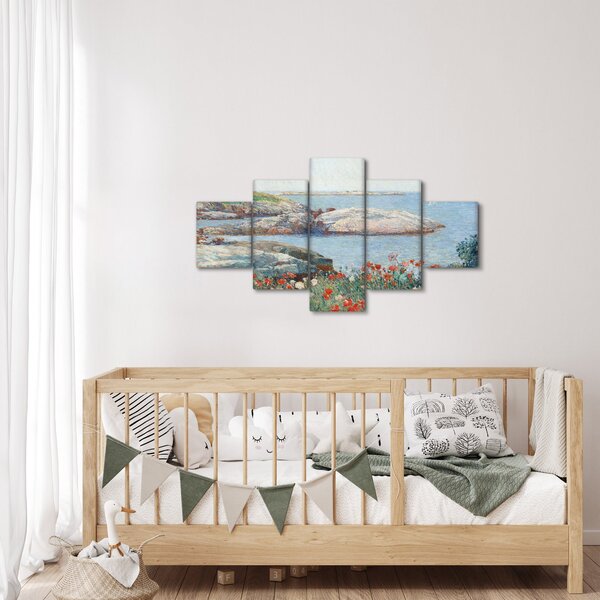 Obraz - Childe Hassam, Poppies, Isles of Shoals, reprodukcje (125x70 cm)