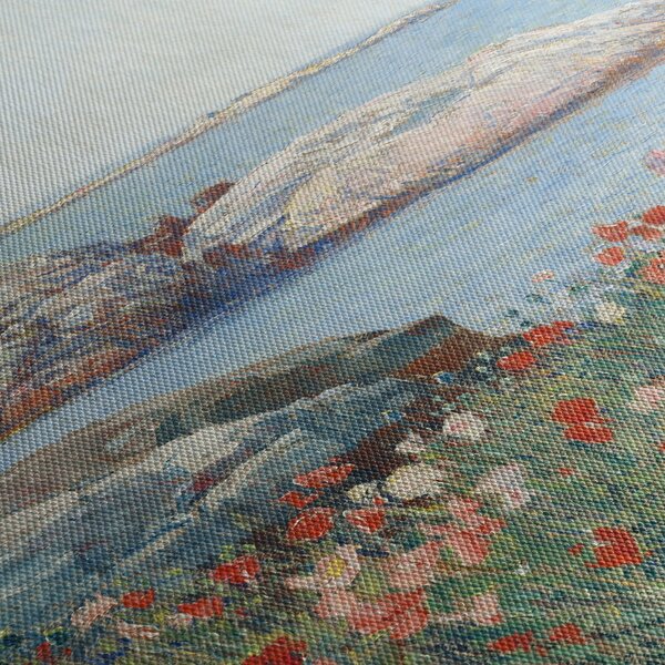 Obraz - Childe Hassam, Poppies, Isles of Shoals, reprodukcje (z zegarem) (90x30 cm)