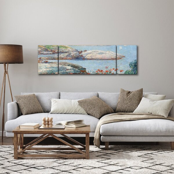 Obraz - Childe Hassam, Poppies, Isles of Shoals, reprodukcje (170x50 cm)