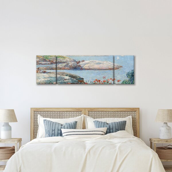 Obraz - Childe Hassam, Poppies, Isles of Shoals, reprodukcje (170x50 cm)