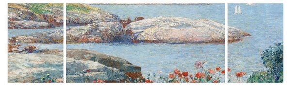 Obraz - Childe Hassam, Poppies, Isles of Shoals, reprodukcje (170x50 cm)