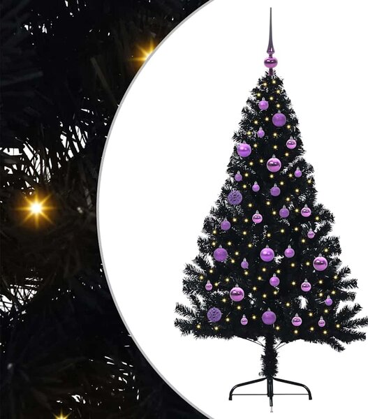 Sztuczna choinka z oświetleniem na Boże Narodzenie 150 cm PVC