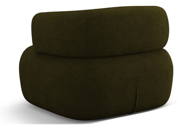 Zielony fotel z materiału bouclé Jenny – Micadoni Home
