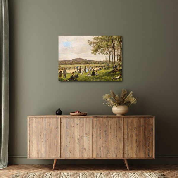 Obraz - French 19th Century, Race Course at Longchamps, reprodukcje (70x50 cm)